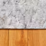 Oriental rug pad on hardwood floor