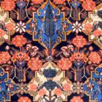Closeup of a Heriz rug