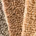 Several colorful carpet samples