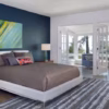 Image of spacious bedroom with modern stylish furniture copy spa