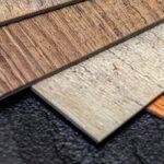 Four types of luxury vinyl tile